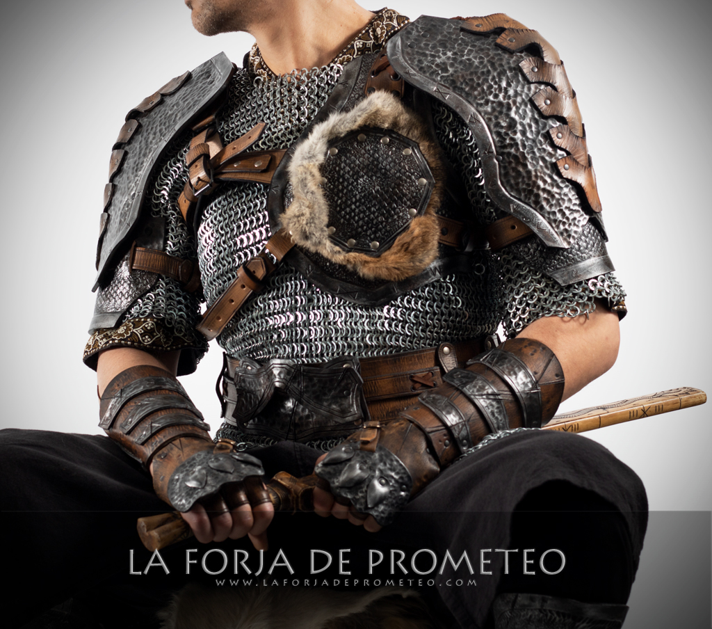 Set Conjunto Medieval, Armadura Cuero Viking - La Forja de Prometeo